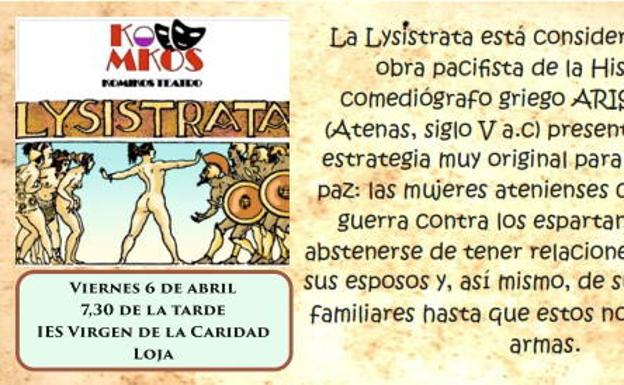 Llega a Loja 'Lysístrata', una comedia de teatro clásico pacifista y feminista