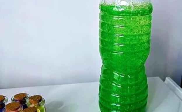 Una botella de la calma./