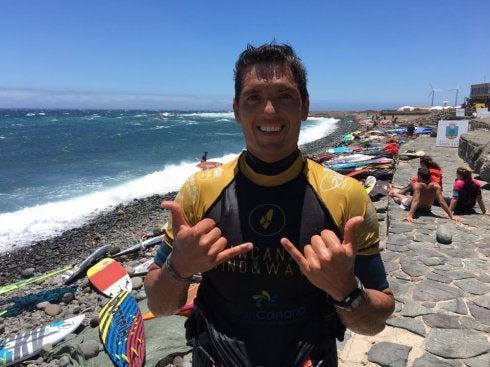 Víctor Fernández, satisfecho en su primera prueba en el Mundial en Gran Canaria./J.N.