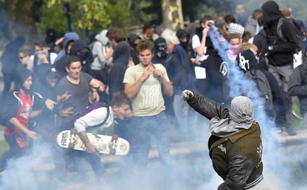 Manifestantes en París./Afp