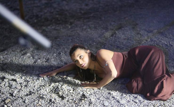 Salobreña despide el rodaje de la película de Barranchina con un atardecer de cine