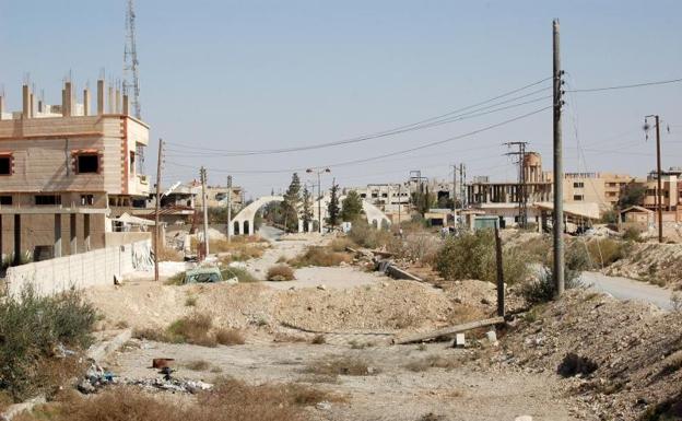 La ciudad de Al Qaryatayn./Afp
