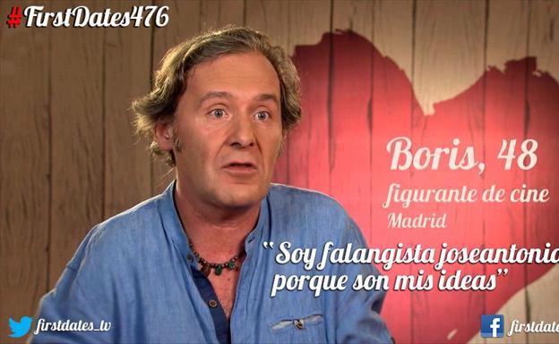 'First Dates' lleva a un falangista y los espectadores se ceban con el programa