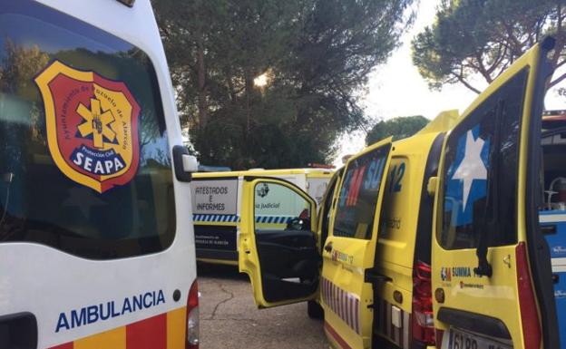 El lugar del accidente. /COMUNIDAD DE MADRID