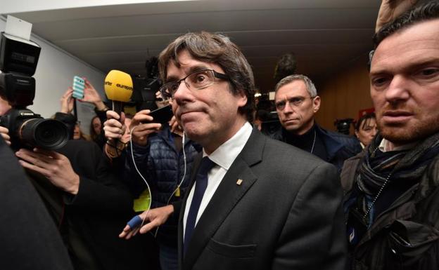 Carles Puigdemont, en Bruselas./Reuters
