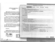 Una de las capturas de Lexnet aportadas en el acta notarial, donde, según el abogado del empresario, se aprecia que el escrito ha sido creado por Manuel N., funcionario municipal./IDEAL