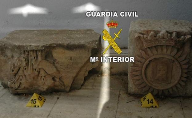 Algunas de las piezas intervenidas./GUARDIA CIVIL