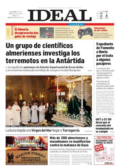 2009: Un grupo de científicos almerienses investiga los terremotos en la Antártida