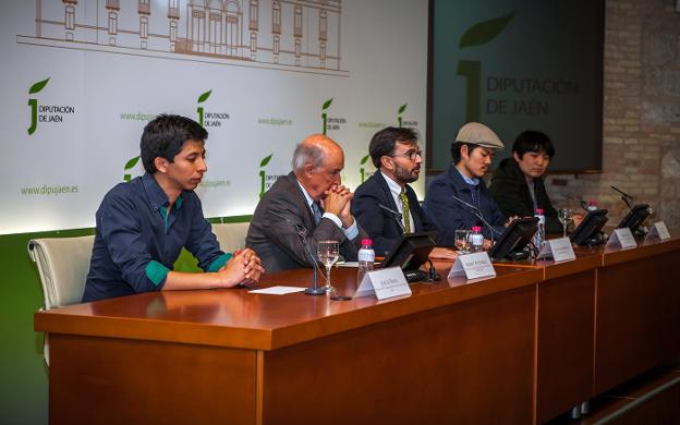 Rueda de prensa de los finalistas del concurso./IDEAL