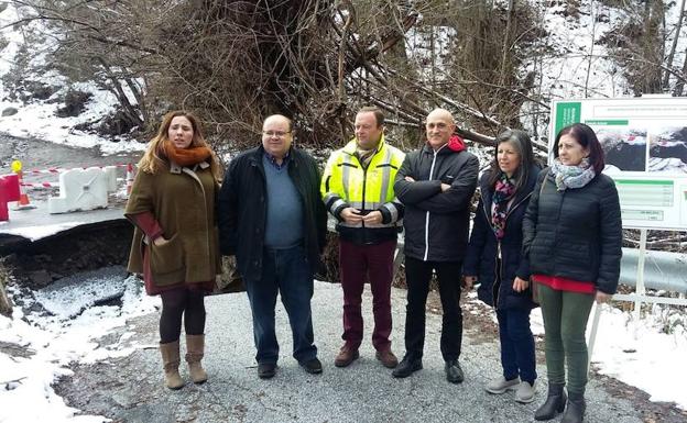 Inician la próxima semana las obras de emergencia para reparar los daños del temporal en la A-4030, en Güéjar-Sierra