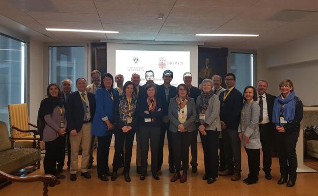 La UGR acoge una delegación de la Brown University para promover mayor colaboración en el ámbito de la Salud