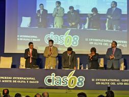 CIAS'08. Autoridades en la mesa de clausura del congreso. /F. J. CANO/