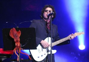 Calamaro, en su actuación del sábado en la Feria de Muestras de Armilla./
