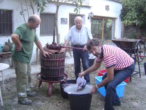 LARGA TRADICIÓN. El nuevo vino contó con viejas técnicas. /F. P./