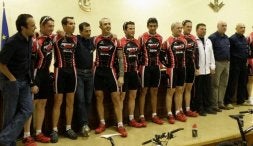 Presentación ayer del equipo ciclista de BTT Sport Bike. /IDEAL/