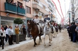 Caballistas en la mañana del sábado. / M. ÁNGEL/