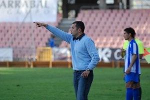 Martínez, en su etapa blanquiazul. / J. A. S./