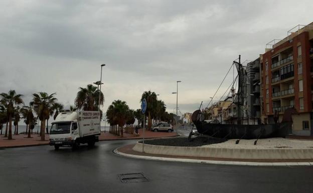 Las precipitaciones pasan desapercibidas en Adra