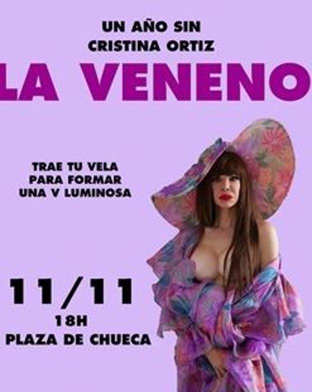 La Veneno contará con una placa en su honor en el parque del Oeste de Madrid