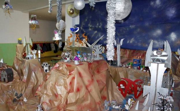Un portal futurista gana el tradicional concurso de belenes