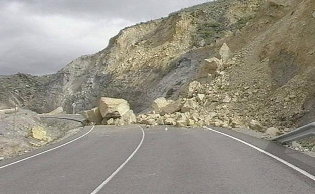 Corte total de carretera en Berja, hoy