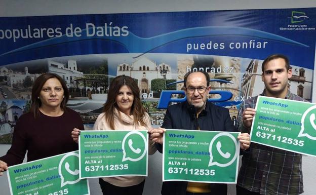 El PP de Dalías recopila quejas y sugerencias a través de WastApp