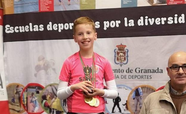 Abdera Fenicia, en el podio del atletismo para personas con discapacidad intelectual