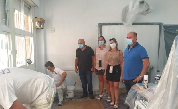 Peña destaca el trabajo realizado «durante el verano» en los colegios
