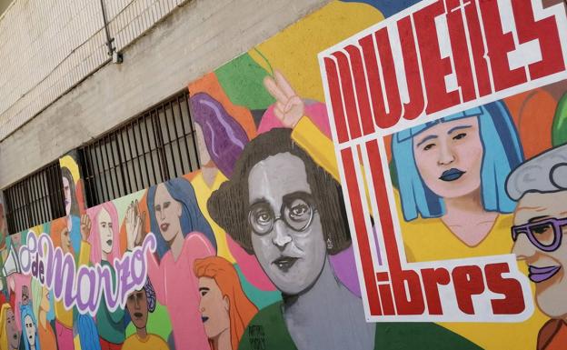 El Consistorio sanciona a la CNT por dibujar un mural sin autorización