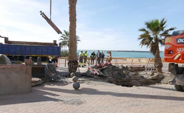 Hidralia repara el colector de aguas residuales de Géminis