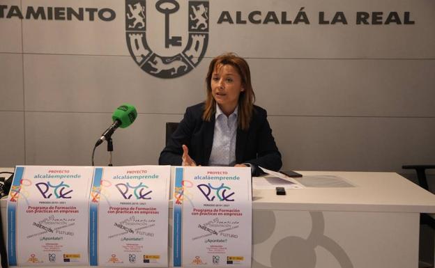 Eva Bermúdez presentando la iniciativa. /M.A.P