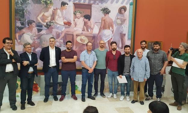Antonio Barahona, Antonio Lara e Ignacio Estudillo, los tres mejores pintores este año en Olula del Río
