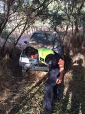 La Policía Local de Andújar recupera un coche robado en la provincia de Huelva