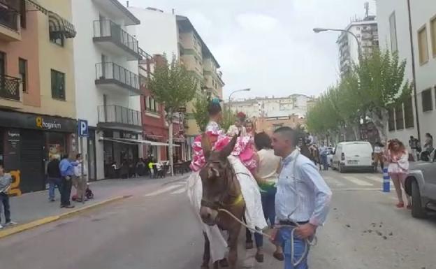 Andújar celebra el acto de bendición del caballo romero