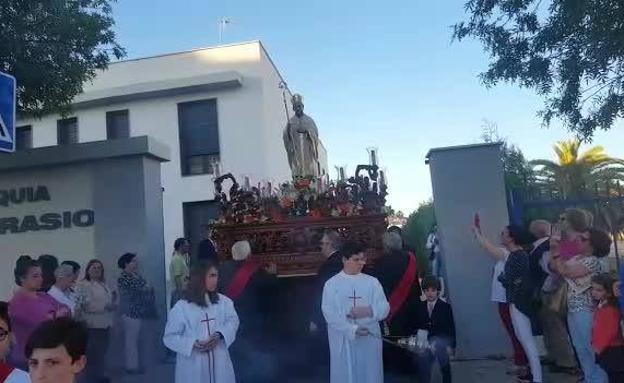 San Eufrasio procesiona por las calles de Andújar