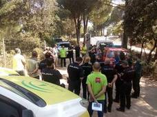 La Junta realiza un ejercicio de incendio urbano-forestal en la Sierra de Andújar
