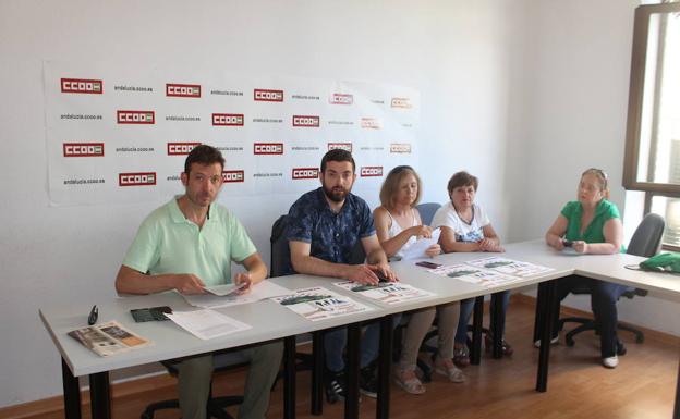 CCOO presenta su campaña de prevención de contagios en la Ley de la Dependencia