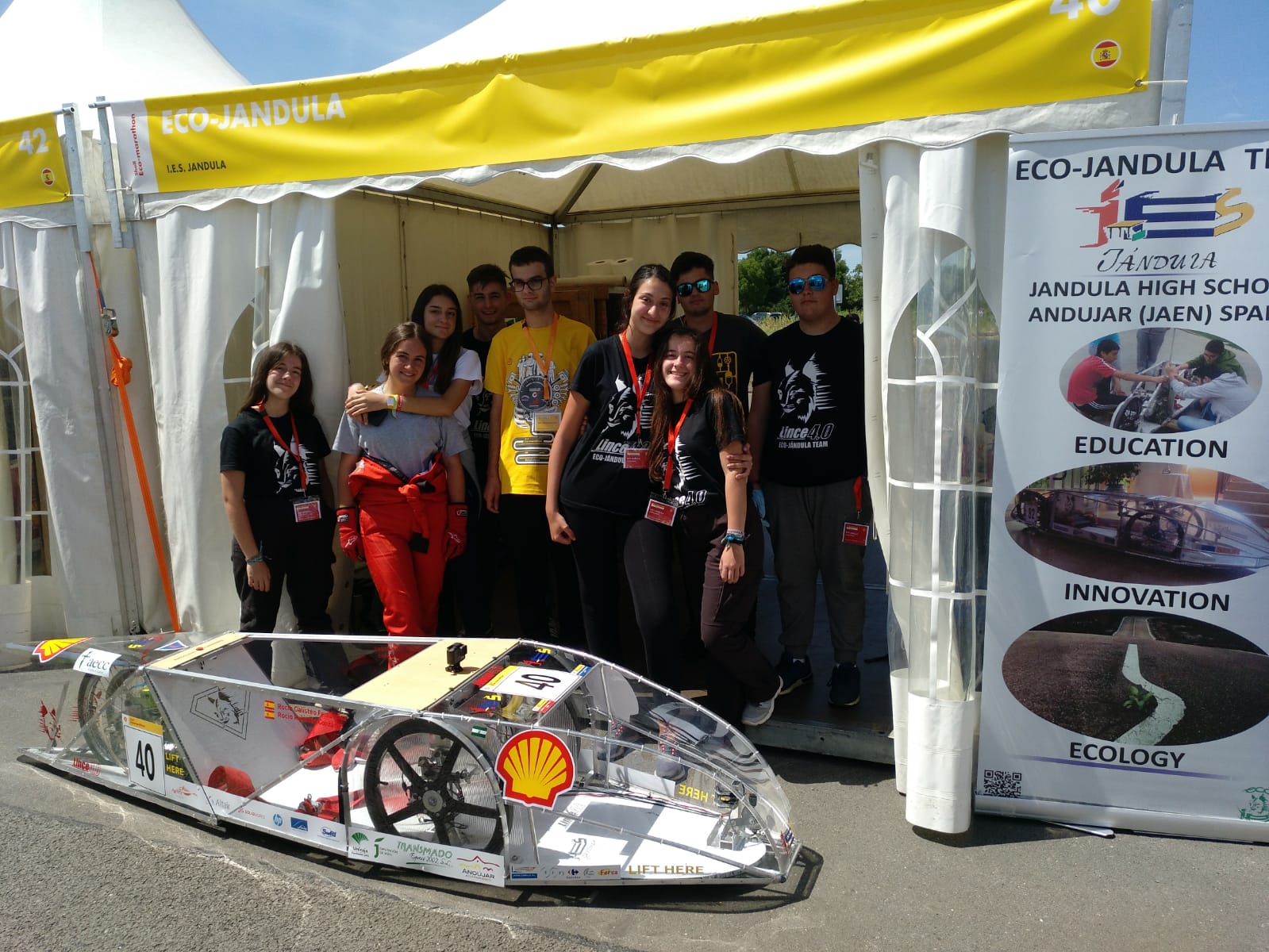 El vehículo Lince 4.0 vuelve a maravillar en la Shell Eco Marathon