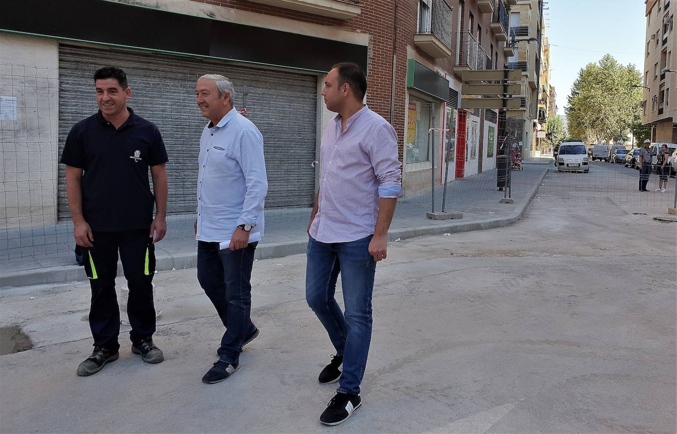 La remodelación de la calle La Palma, importante arteria de la ciudad, se halla en el tramo final