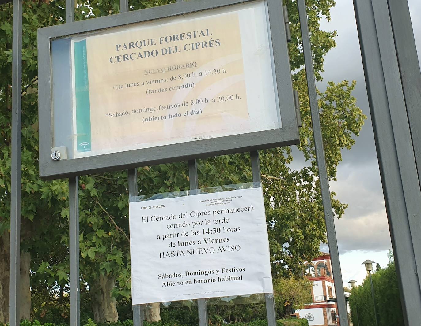 El parque medioamibiental del Cercado del Ciprés cierra por las tardes de lunes a viernes