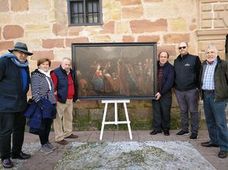 La Asociación Amigos del Patrimonio restaura el cuadro 'La Adoración de los Reyes Magos'
