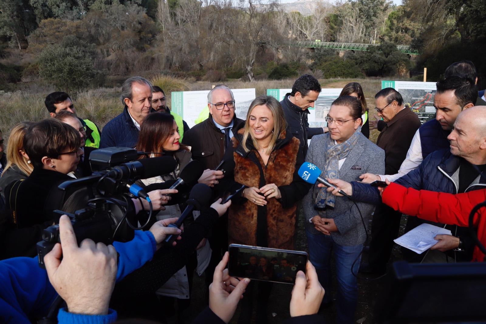 La Consejería de Fomento inicia las obras de reparación del puente sobre el río Jándula