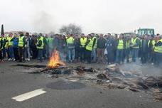 Los olivareros de la comarca de la Campiña Norte se concentraron en Andújar desde primeras horas de la mañana y ha cortado otro tramo de la autovía