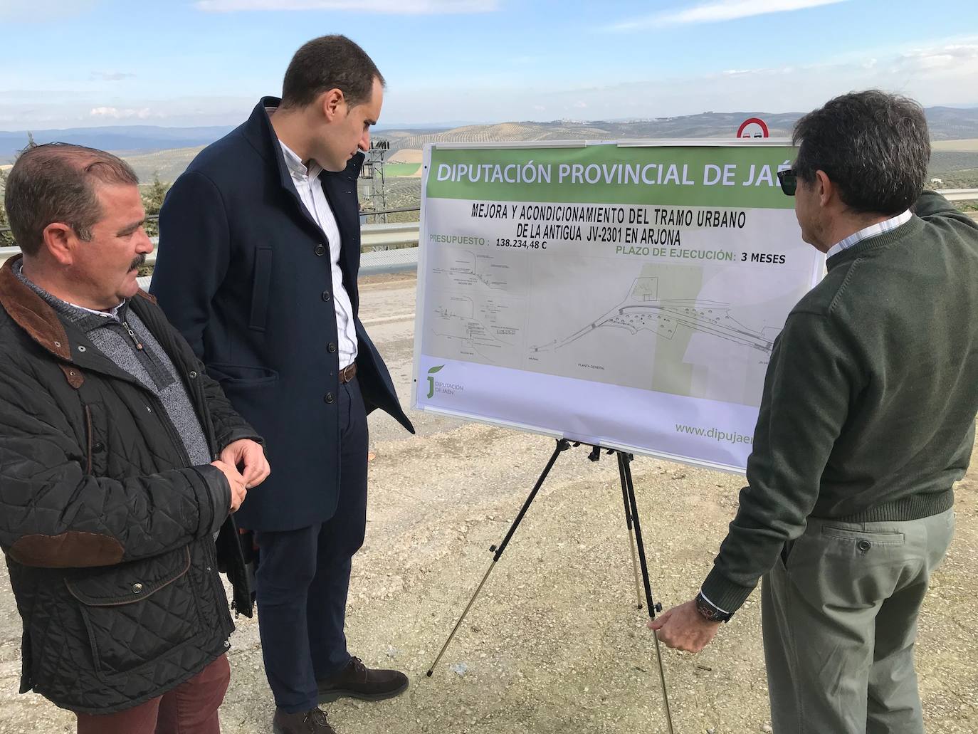 Diputación iniciará en los próximos días las obras de acondicionamiento de la entrada a Arjona desde Jaén