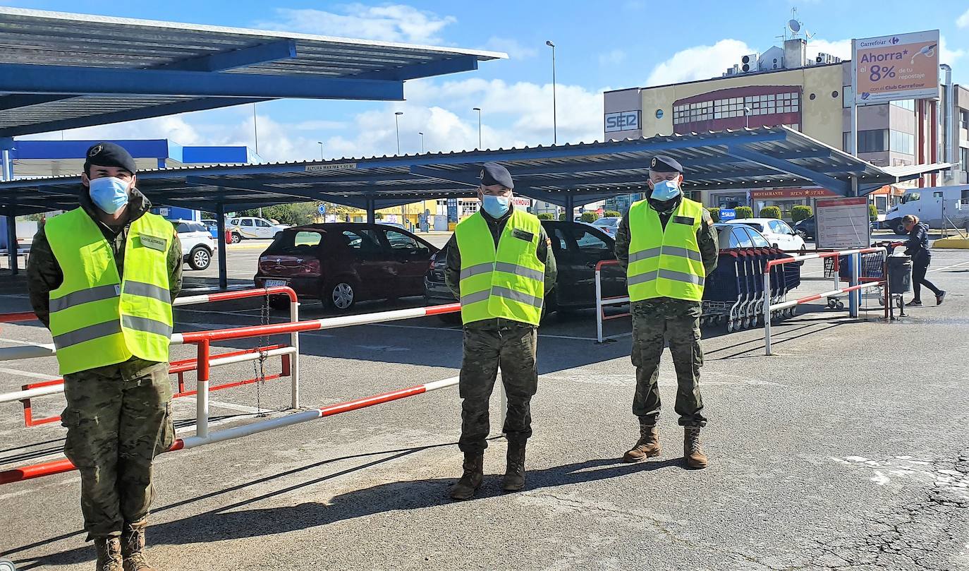 El Ejército refuerza hoy en Andújar a las fuerzas de seguridad con su presencia en las calles