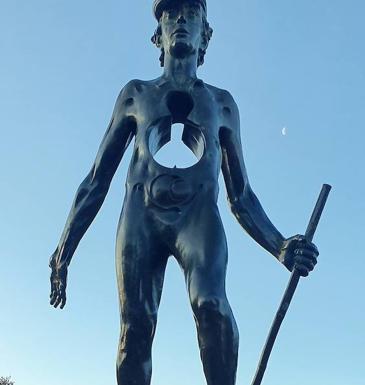 El Monumento al Peregrino, que cumple en esta Romería 25 años, iba a ser el centro de atención en la peregrinación de hoy