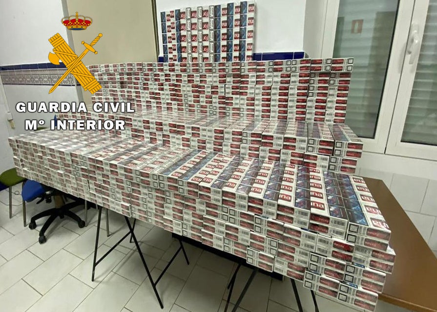 La Guardia Civil detiene en el término municipal de Marmolejo a una persona como presunta autora de un delito de contrabando