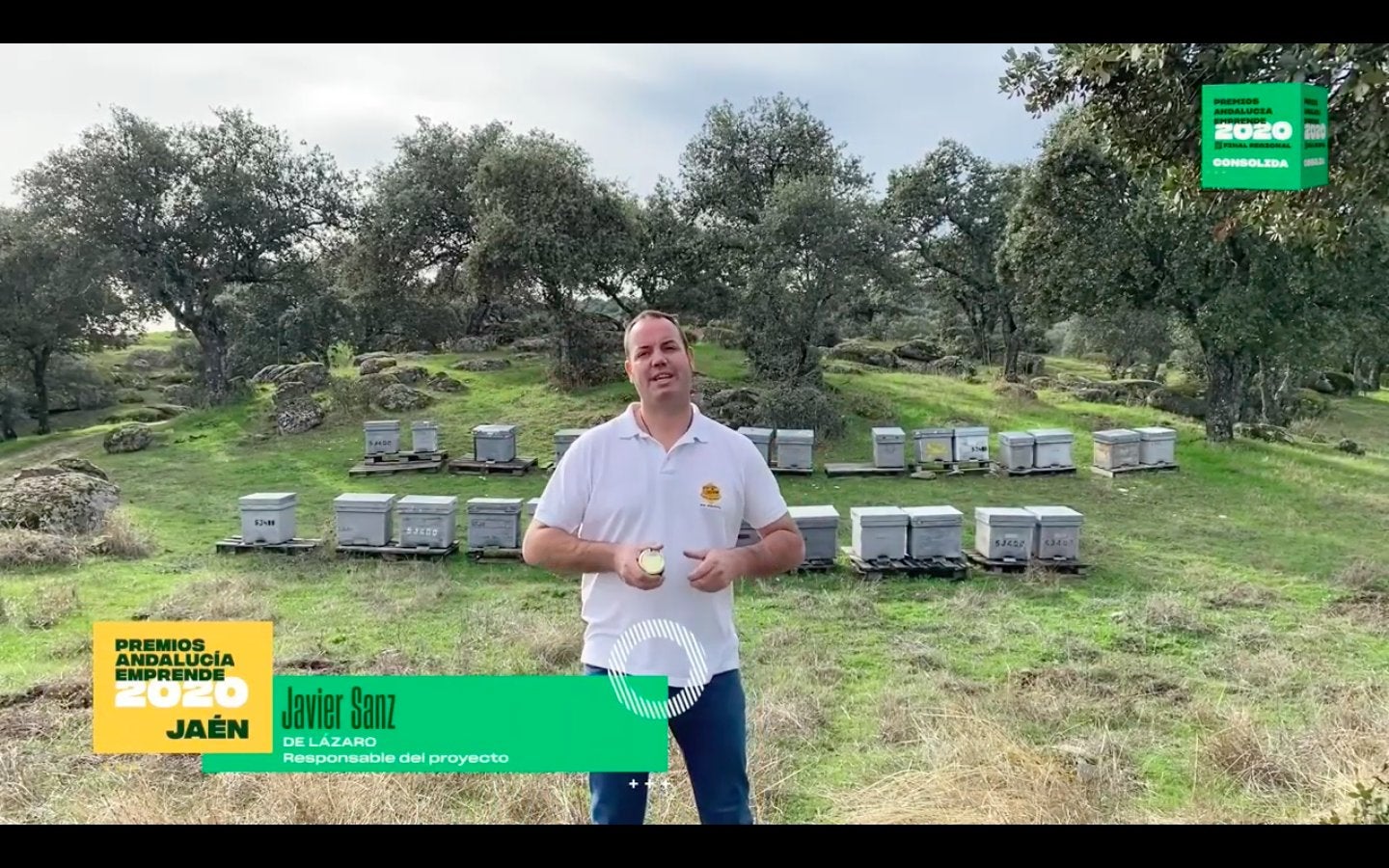 Miel de Lázaro, reconocida por el público en los premios Andalucía Emprende