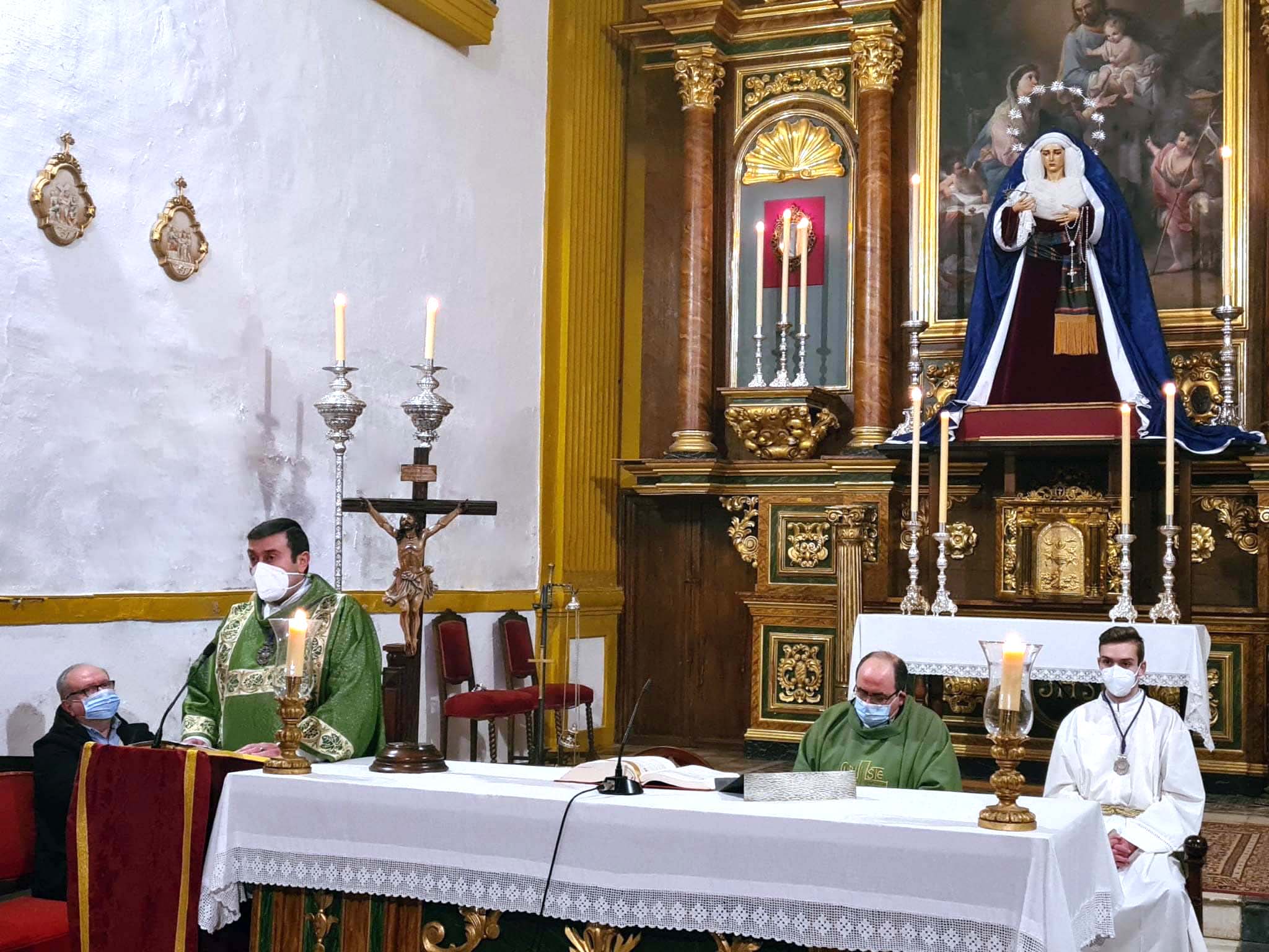 Sabatina especial en el Buen Remedio, donde su hermano, Francisco José Cano, predicó la palabra de Dios como Diácono Permanente