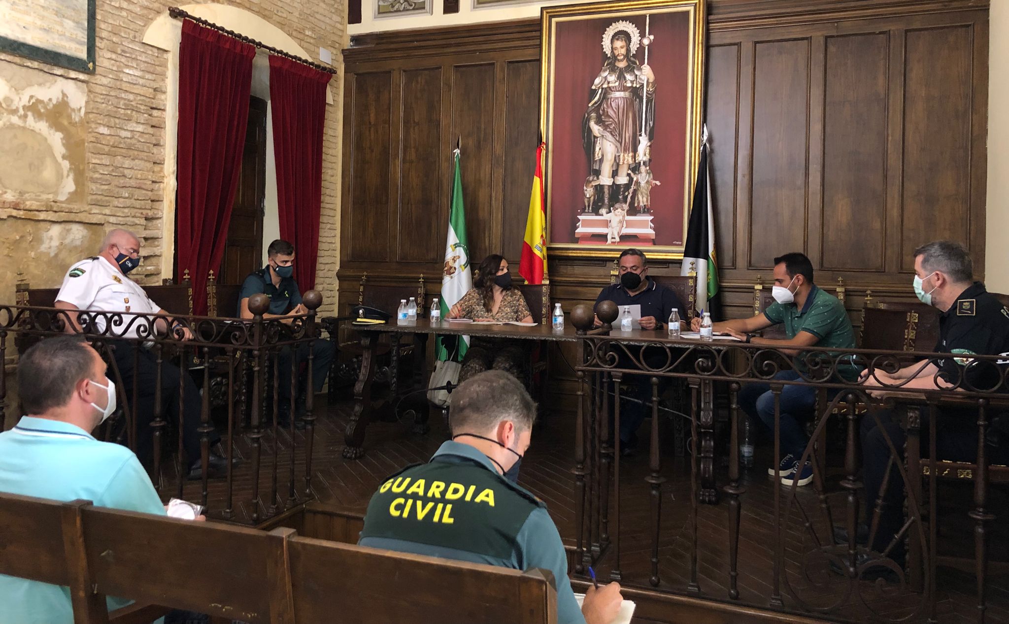 La subdelegada anuncia que habrá más presencia de la Guardia Civil durante las fiestas de Arjonilla